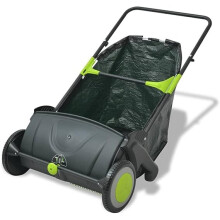 Outdoor Garden Power Lawn Sweeper Leaf Grass Collector Remover 103 L
