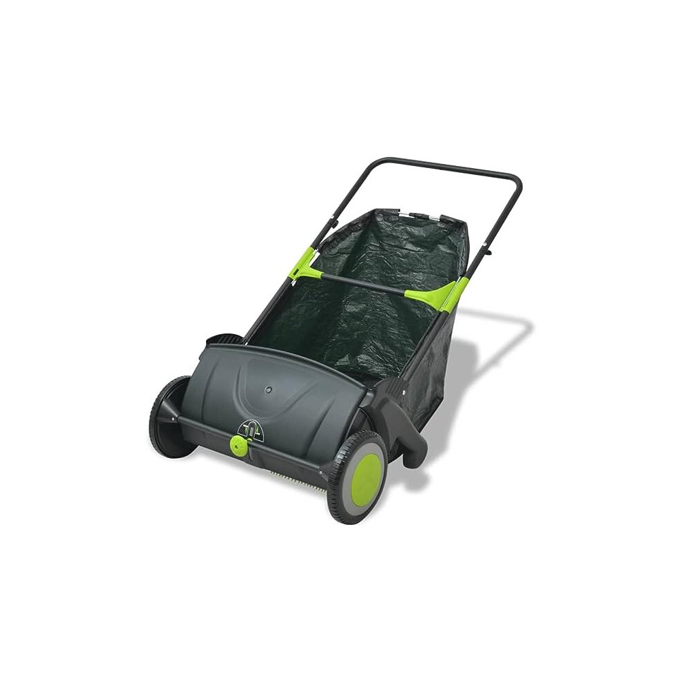 Outdoor Garden Power Lawn Sweeper Leaf Grass Collector Remover 103 L