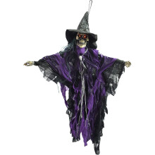 Halloween Hanging Witch NEW Scary Screaming Skeleton Haunted House Decoration