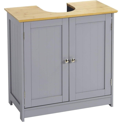 Bathroom Sink Under Basin Vanity Storage Cupboard UnitGrey on