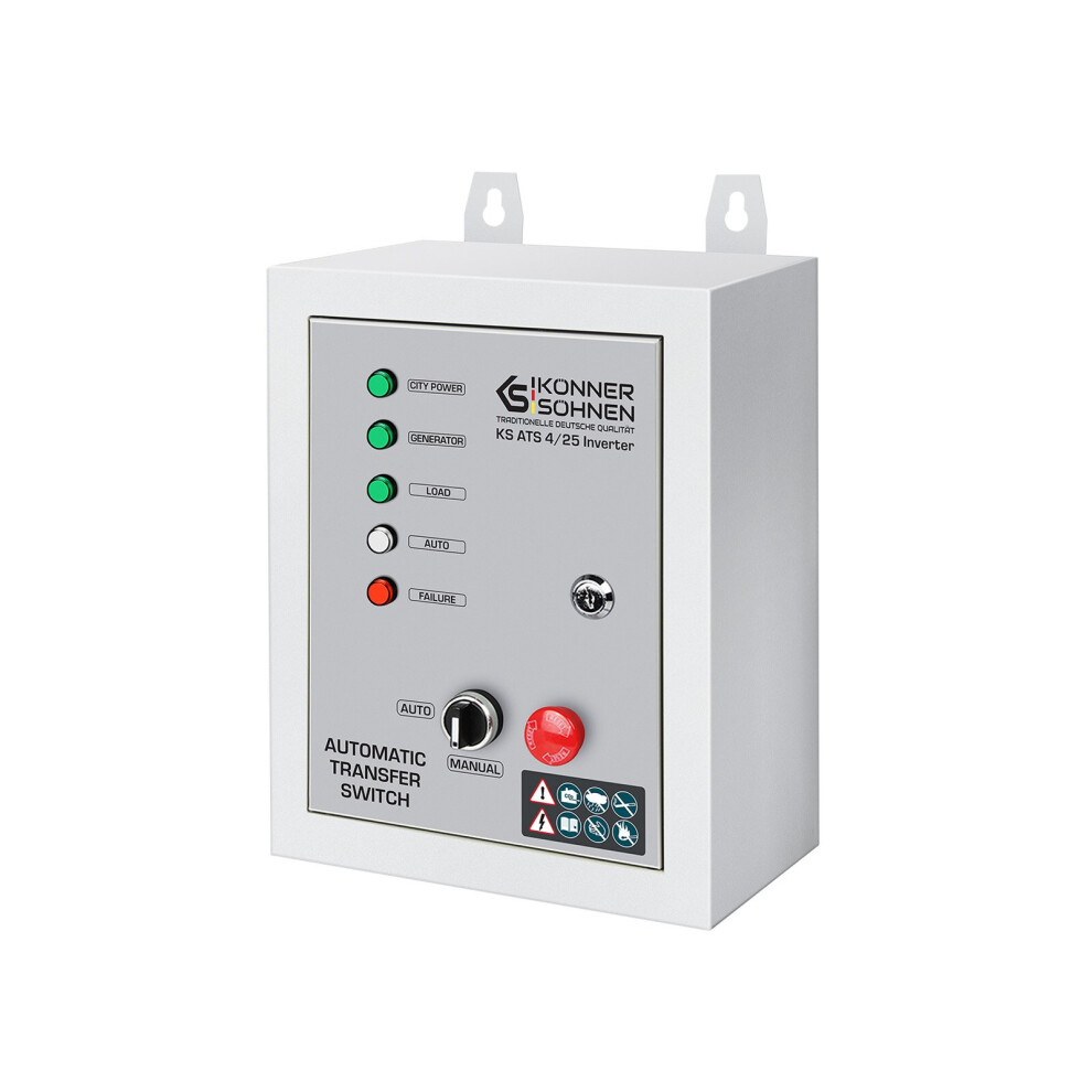 Automatic Transfer Switch (ATS) KS ATS 4/25 Inverter unit for 230V and 400V consumers