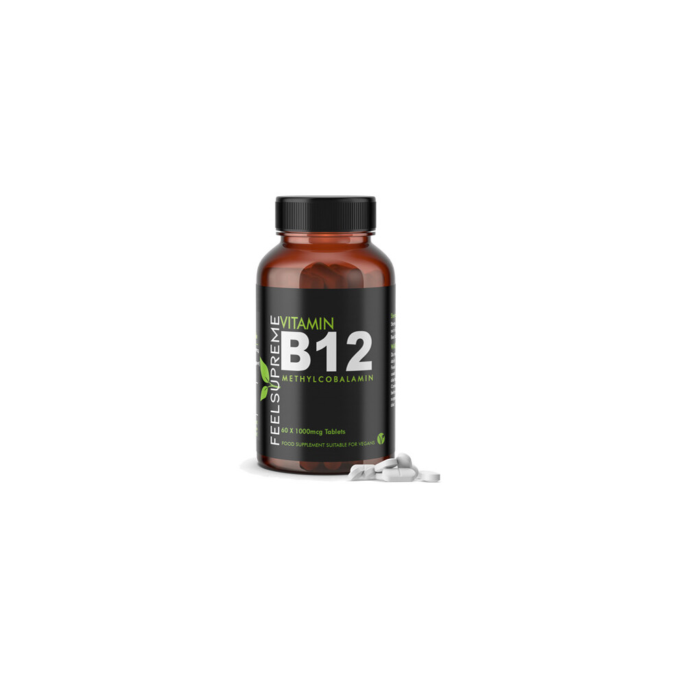 Feel Supreme 1000Mcg Vitamin B12 Methylcobalamin Tablets - 60 Tabs