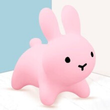 (Pink) Inflatable Bunny Rabbit Bouncer Jumping Horse Toys