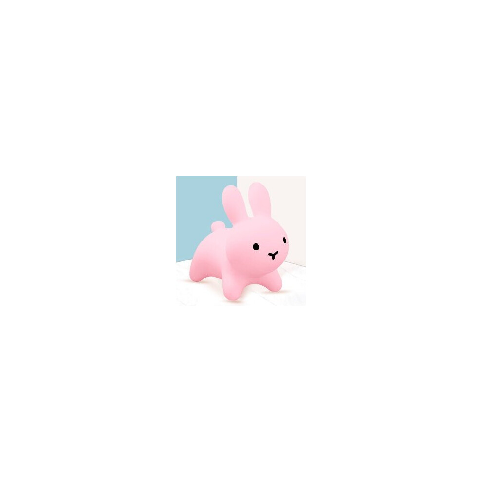 (Pink) Inflatable Bunny Rabbit Bouncer Jumping Horse Toys Pink