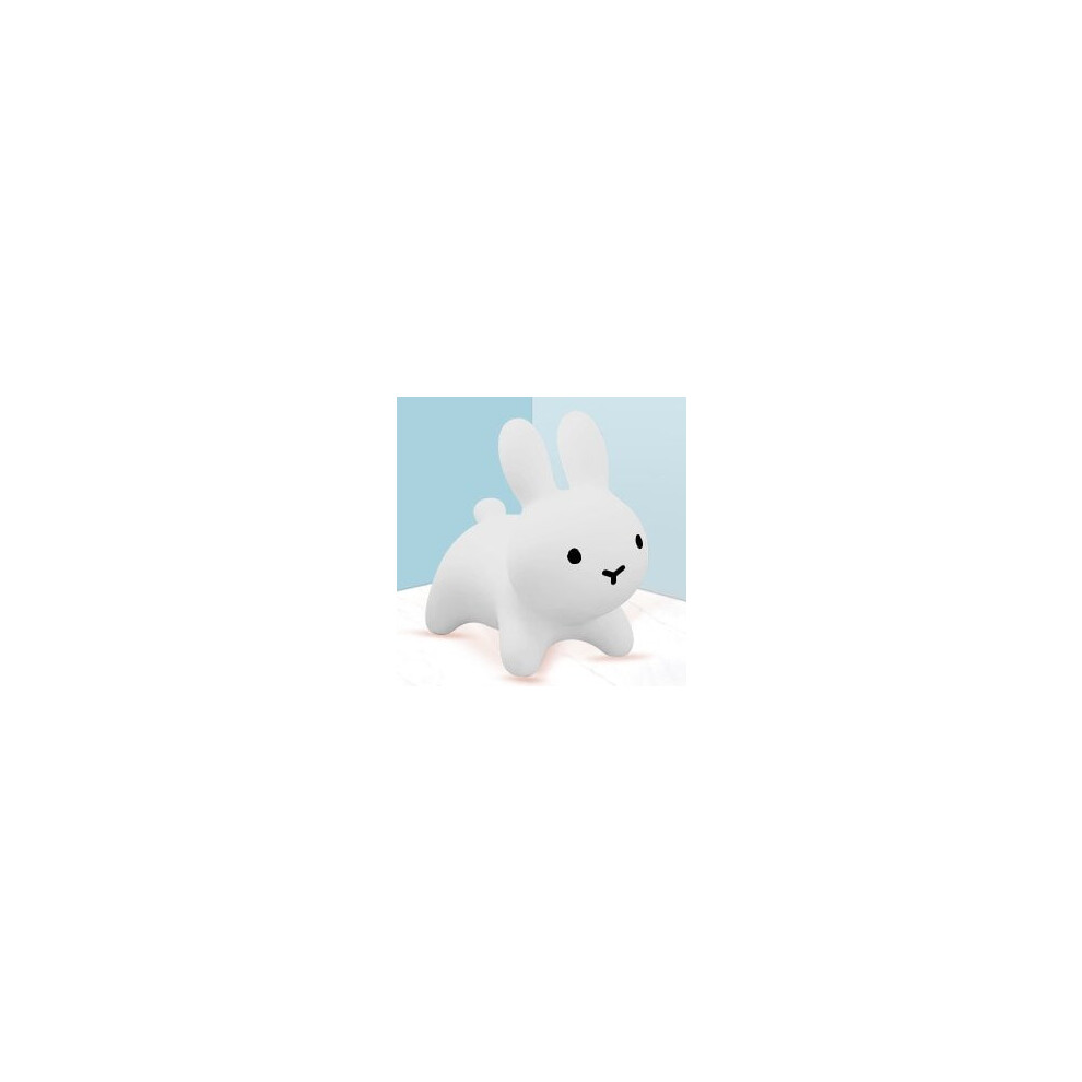 (White) Inflatable Bunny Rabbit Bouncer Jumping Horse Toys White