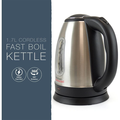 Lloytron Kitchen Perfected Eco-Friendly Cordless Kettle, 1.7L, 3000W 2