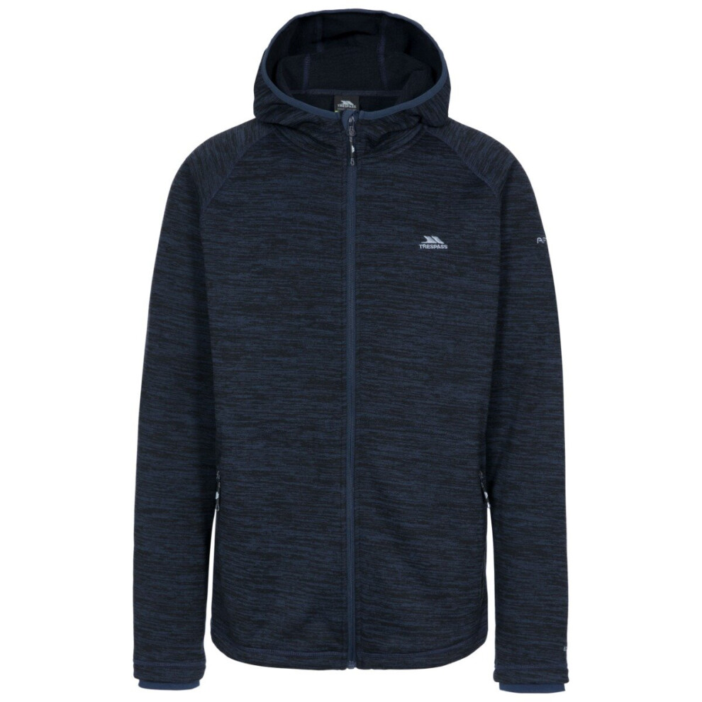 Trespass (S, Navy Marl) Mens Fleece Hoodie Full Zip Horthwood B