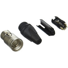 NC5FXX 5 Female 5 Pin XLR Line Connector, Silver, Black