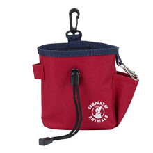 Treat Bag, Red, Zipped Pockets & Drawstring, Clips on Belt, Waistband or Pocket, Waterproof Treats Pouch, Ideal for Dog Walking & Puppy Training,