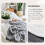 Sherpa Fleece Throw Blanket - Fluffy Microfiber Solid Blankets for Bed and Couch Throw/Single Size, Silver Grey, 130x150cm 8