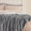 Sherpa Fleece Throw Blanket - Fluffy Microfiber Solid Blankets for Bed and Couch Throw/Single Size, Silver Grey, 130x150cm 4