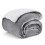 Sherpa Fleece Throw Blanket - Fluffy Microfiber Solid Blankets for Bed and Couch Throw/Single Size, Silver Grey, 130x150cm 1