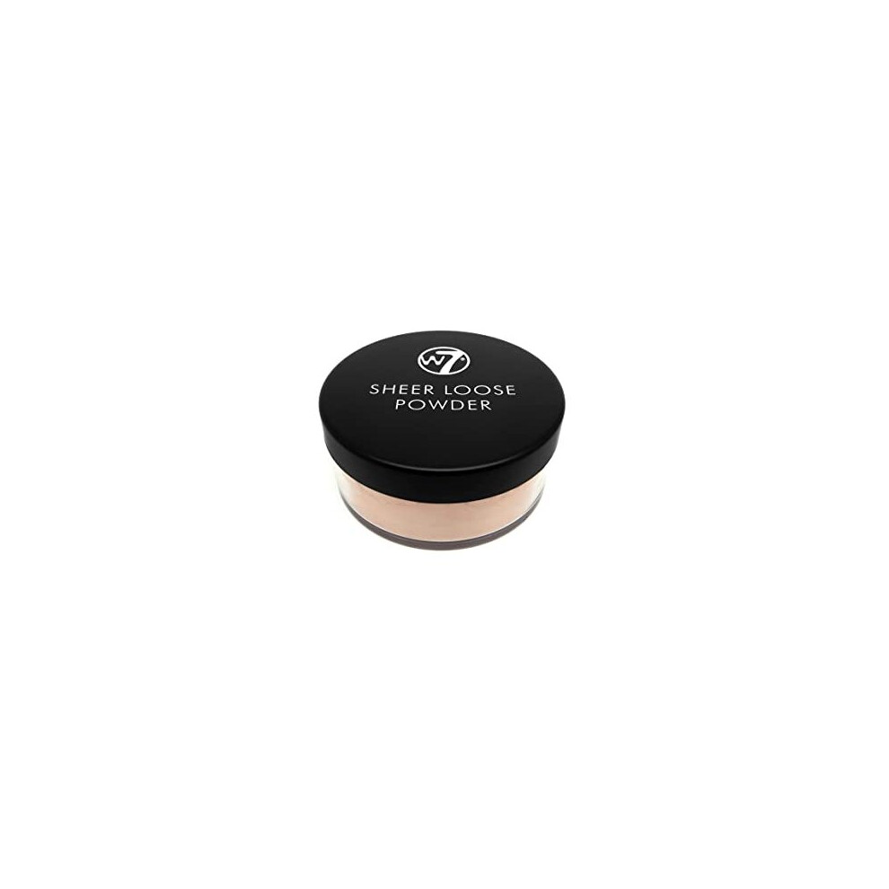 W7 Sheer Loose Face Powder - Ultra-Fine Setting Powder For Long-Lasting Makeup (Honey)