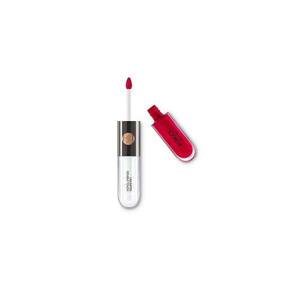 Unlimited Double Touch 109 | Rouge     l   vres liquide au fini brillant en deux    tapes. Tenue jusqu'    12 heures. Couleur de base sans transfert