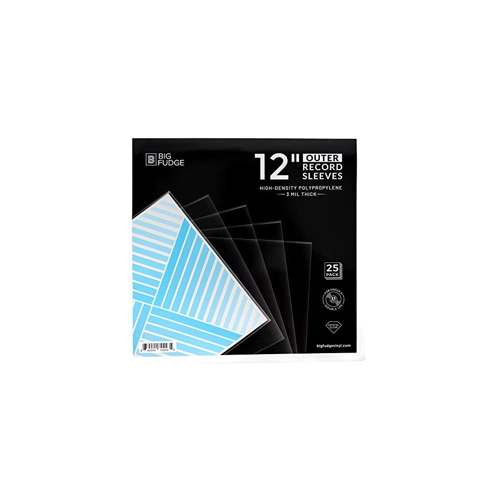 Vinyl Record Outer Sleeves - 12 Inch X 50Pcs - Clear Lp Album Covers Made Of High-Density Polypropylene Plastic - Durable & Wrinkle-Free - 3 Mil Thick 850020702015