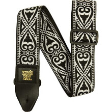 Ernie Ball Jacquard Guitar Rem Black Heart (P05345) 41"""" - 72""""