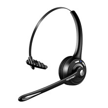 Bluetooth Headset, Wireless On Ear Headphones with Noise Cancelling Microphone for Trucker, Hand Free Wireless Headset with Mute microphone for