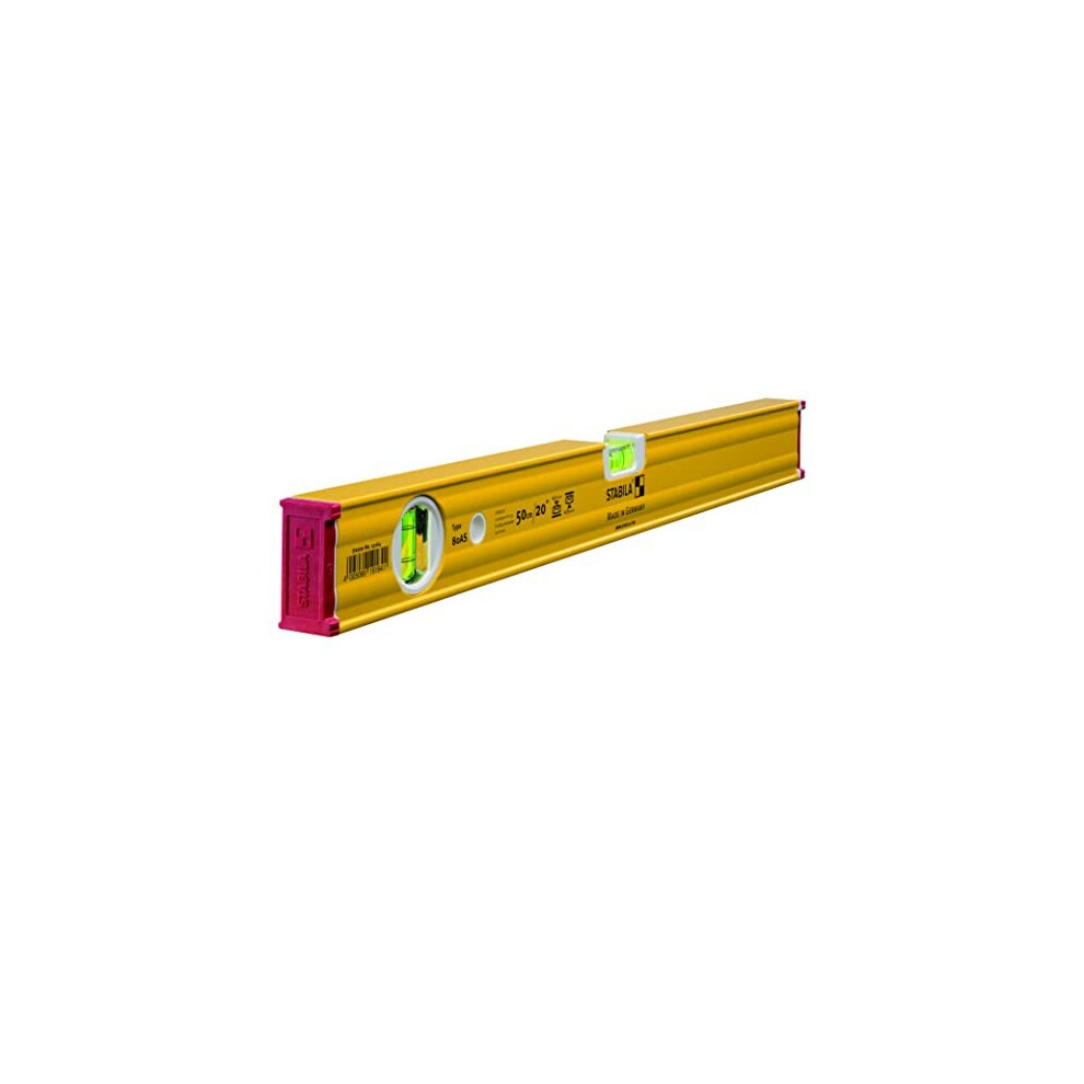 80 AS Spirit Level 2 Vial 19164 50cm,Yellow