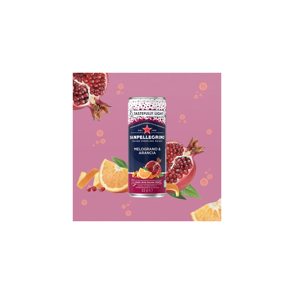 San Pellegrino Italian Sparkling Drinks San Pellegrino Pomegranate & Orange 4X6x330ml