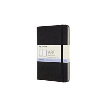 Medium Size 11.5 x 18 cm Art Sketchbook, Sketchbook for Drawings, Paper Suitable for Pencils, Pastels, Fountain Pens and Markers, Hard Cover, Colour
