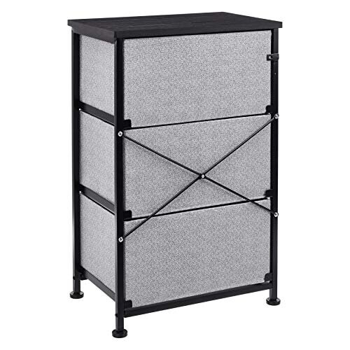 Amazon Fabric 3-Drawer Storage Organizer Unit for Closet, Black 2