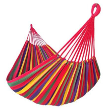 Brazilian Double Hammock 2 Person Extra Large 220x160cm Total Length 330cm Load 300kg Canvas Cotton Hammock for Patio Porch Garden Backyard Lounging