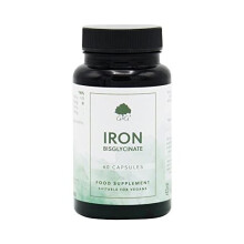 Iron (bisglycinate) Capsules | 20mg Iron (bisglycinate) per Capsule | 60 Vegan Capsules | Chelated Iron for Better Absorption | with Vitamin C | G&G