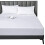 Lirex Fitted Sheet Queen 100% Cotton 300 Thread Count Soft Breathable Fitted Sheet White 1