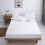 Lirex Fitted Sheet Queen 100% Cotton 300 Thread Count Soft Breathable Fitted Sheet White 7