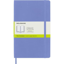 Quaderno - MOLESKINE - Classico Grande 13 x 21 cm - 240 pagine - Copertina rigida - Blu ortensia