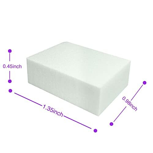 Nail Buffer Mini Block File 100/120 Grit Disposable Bulk, 130 Count (White) 2