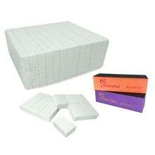 Nail Buffer Mini Block File 100/120 Grit Disposable Bulk, 130 Count (White)
