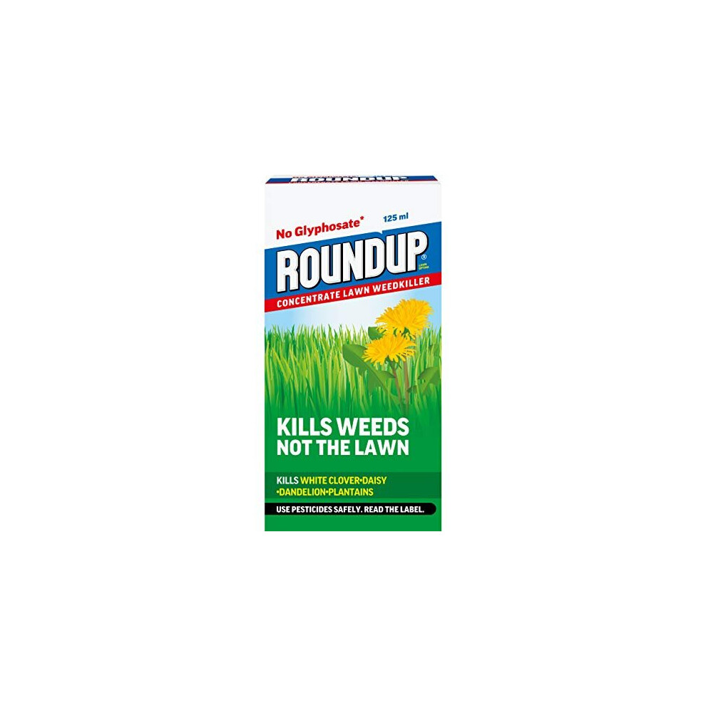 Roundup 119942 Powerful Lawn Weed Killer - Glyphosate-Free - Concentrate - 125 Ml, Blue