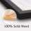A3 Photo Frame Black - Solid Wood Frame with Acrylic Glass Front and Two Mats for Wall Mounting 2