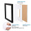 A3 Photo Frame Black - Solid Wood Frame with Acrylic Glass Front and Two Mats for Wall Mounting 5