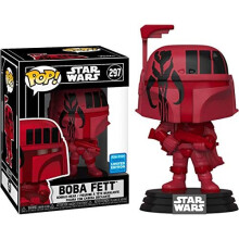 POP 2020 Wondercon Gedeelde Exclusieve Star Wars #297 Futura Boba Fett (Rood)