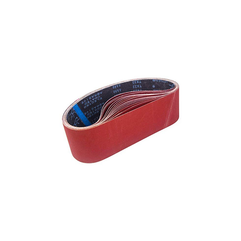 Sanding Belt 100 X 915 Mm, Sander Belts Setï¼3 Each Of 80/120/150/240/400 Grainsï¼For Belt Sander,For Grinding,Sharpening And Derusting (15 Pieces) 194852640023