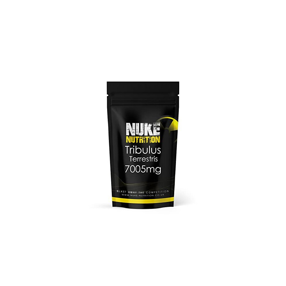 Nuke Nutrition (60 Capsules) Tribulus Terrestris Capsules 7000Mg 95% Saponins - Natural Extract + High Strength Testosterone Booster