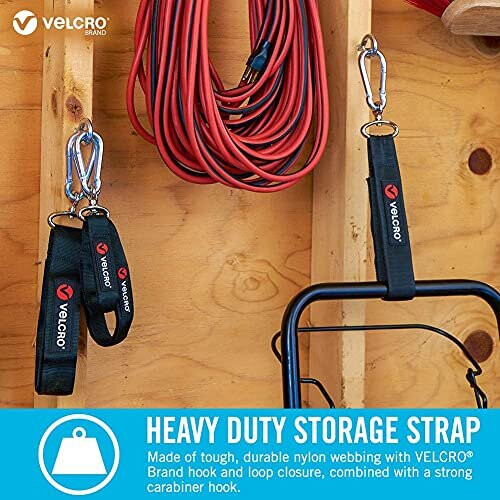 Velcro Easy Hang Strap 38MM X 81CM Black 1