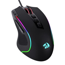 M612 Predator RGB Gaming Mouse, 8000 DPI Wired Optical Gamer Mouse with 11 Programmable Buttons & 5 Backlit Modes, Software Supports DIY Keybinds