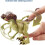 Jurassic World GWN32 Fierce Force Velociraptor Camp Cretaceous Dinosaur Action Figure Movable Joints, Kids Gift Ages 4 Years & Older , Multicolor, 12.0 cm*6.0 2