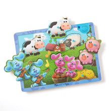 Blue's Clues & You, Wooden Sound Puzzle - Musical Farm - Jigsaw Puzzle