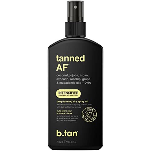 b.tan, Super Bronzé, Huile Spray Bronzage Intense Sec, 8 fl oz (236 ml)