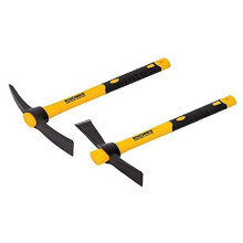 ROU 64015 2-delt sæt inkl. 1x Mikro Pick og 1x Cutter Mattock (begge 380 mm / 15"), Gul