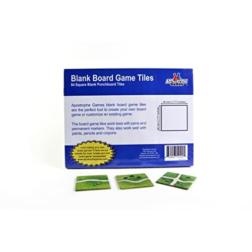 84 Blank Square Tiles (Same Size as Carcassonne Board Game chit Tiles) 1