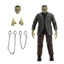 253251014 Toys Universal Monsters Frankenstein 6” Deluxe Collector Figure, Black, Standard Size