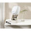 Joseph Joseph Viva Pedestal Mirror and Makeup Organiser with removal divider - Shell 6