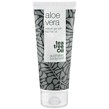 Australian Bodycare Aloe Vera Gel 100 ml | Aloe Vera After Sun Lotion | Naturlig Aloe Vera och Tea Tree Oil | Svalkande och återfuktande mot klåda,