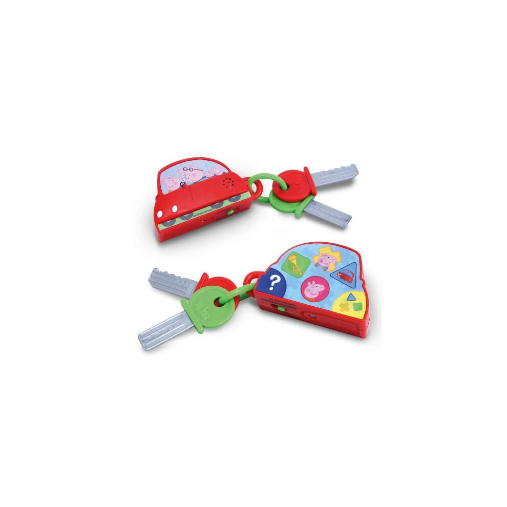 PP16 Peppa's Touch & Learn Key Fob For Kids - Interactive Learning & Child Development, Colours & Shapes Recognition, Coordination and Communication -