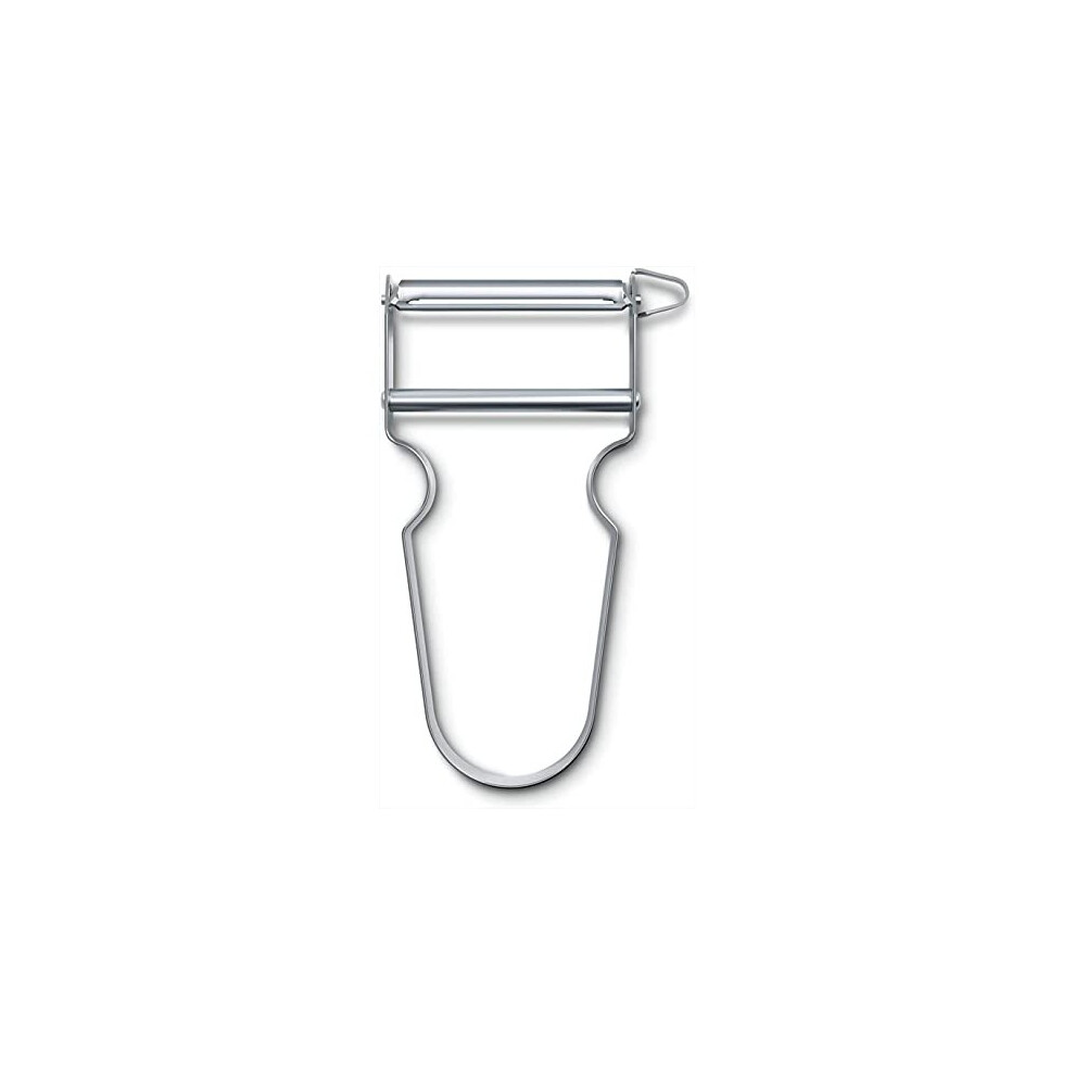 Victorinox Star Peeler, Double-Edged Blade, Extra Sharp Straight Cut, Stainless Steel, Colour Metal,6.0912